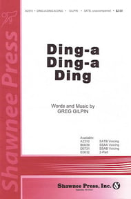 Ding-a Ding-a Ding Two-Part choral sheet music cover Thumbnail